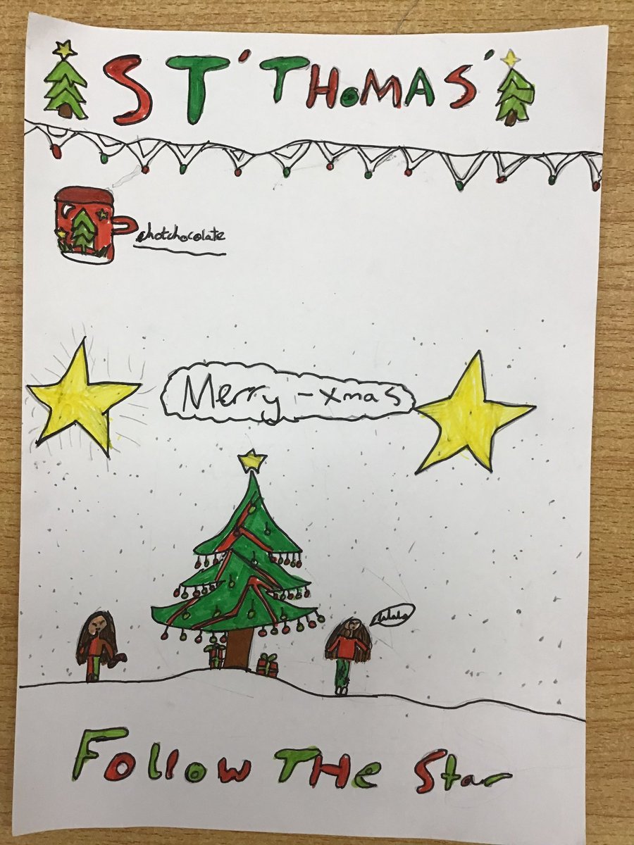 stthomasfp's tweet photo. Huge thanks to Year 6 at @STJHV for designing these fabulous Christmas posters for us. They are guaranteed to bring in the crowds! #followthestar @LDBS1836 @DioLondonCYW https://t.co/20WvkUz4LW