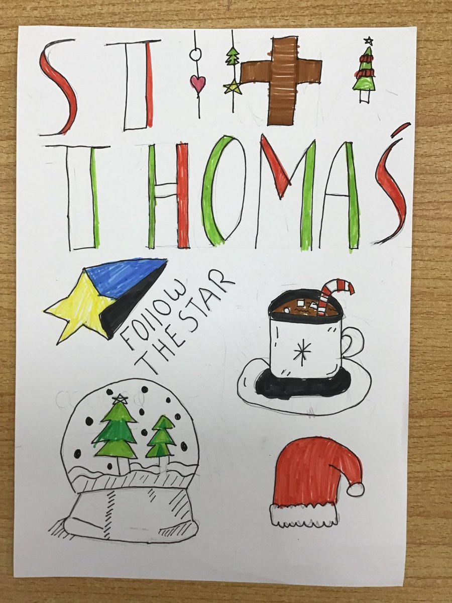 stthomasfp's tweet photo. Huge thanks to Year 6 at @STJHV for designing these fabulous Christmas posters for us. They are guaranteed to bring in the crowds! #followthestar @LDBS1836 @DioLondonCYW https://t.co/20WvkUz4LW