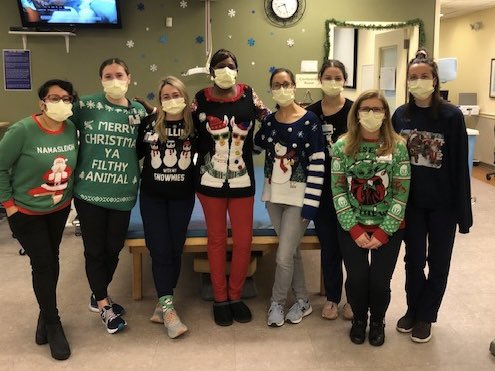 Our teams @MageeRehab rocking their holiday sweaters!   #UglySweaterDay