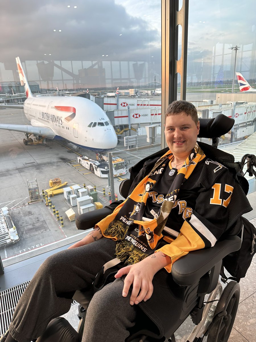 Man 'couldn't stop crying' after 'trip of a lifetime' ruined by airline who lost a very sentimental gift he received from Sidney Crosby.

Rob Barrie from the UK who suffers from Motor Neurone Disease, made the trip of a lifetime to see his favorite team the Pittsburgh Penguins.