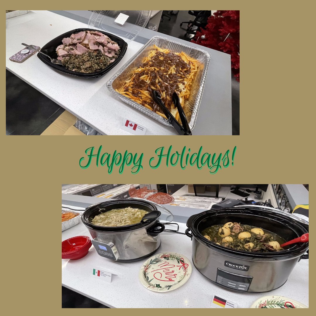 ietcorp's tweet photo. These past 2 weeks, the IET office team made a Christmas contest on who makes the most creative holiday meal. Both teams won! Here are some photos to share in the holiday cheer! 🎄💗 https://t.co/bpF4hanVxm