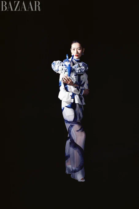 liu wen for harper's bazaar photographed by leslie zhang and styled by jeff lee (may 2021) 