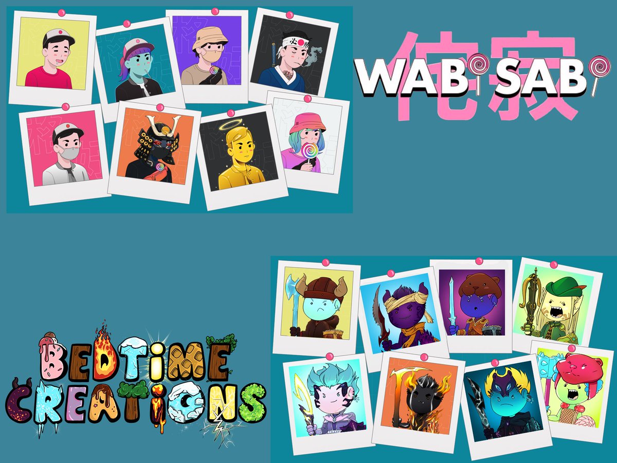 BedtimeNFT's tweet image. We are pleased to announce our recent collabs with @Kenkyo_NFT, @CatsLabAlpha, @FlowerFamNFT, @WabiSabiNFT &amp;amp; many more!🚀

Shoutout to these amazing communities❤️

CELEBRATORY GIVEAWAY: [7 winners]
-3x WL 
-4x Artifact NFTs

1️⃣ Like 
2️⃣ Retweet 
3️⃣ Comment (tag two friends)

GL🍀