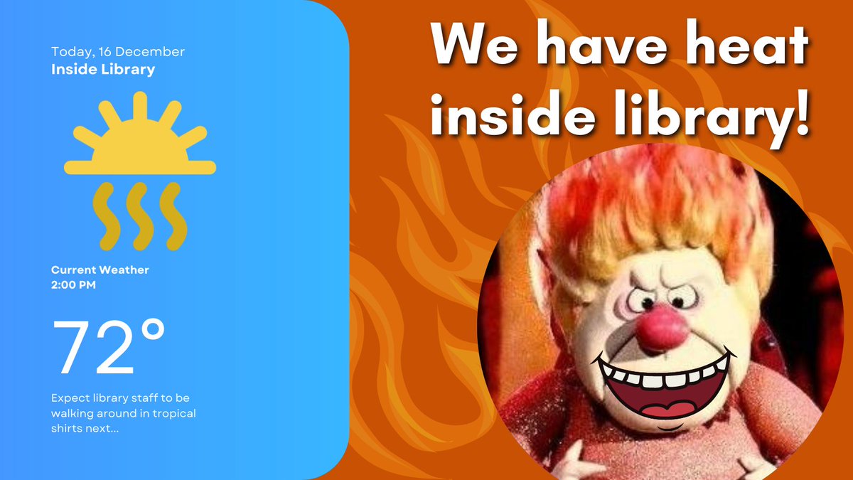 Christmas has come early.  Installation of our new HVAC is completed, and we have heat inside our facility!  We invite you to stop by and enjoy a warm and leisurely browse through our bookshelves...