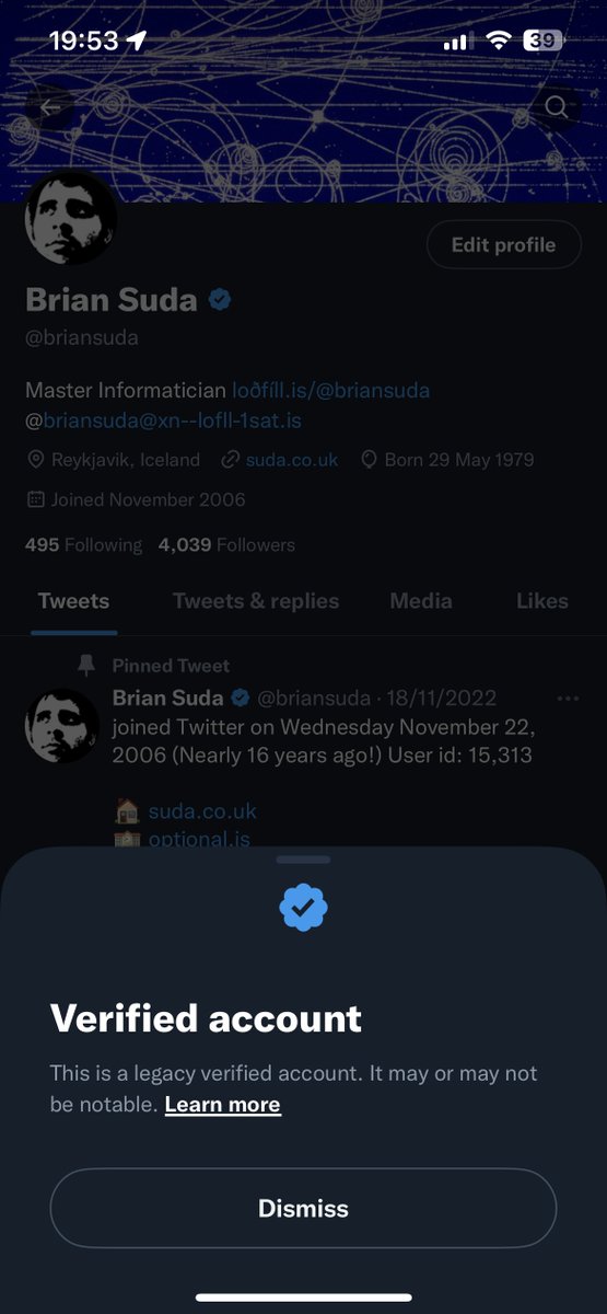 is now a legacy verified account and may or may not be notable. 🎤🫳🏻