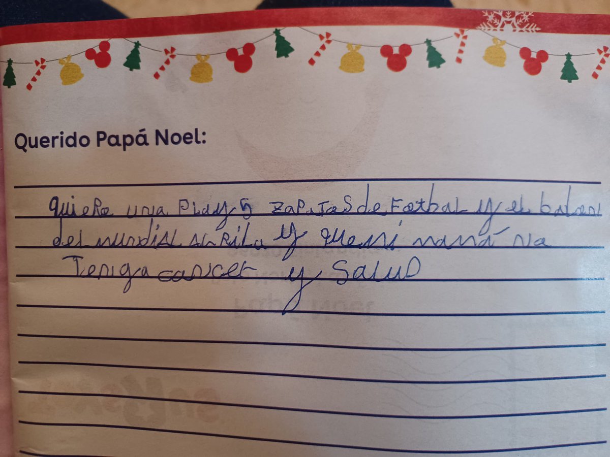 la carta de papá noel de mi hermano 💔💔💔💔