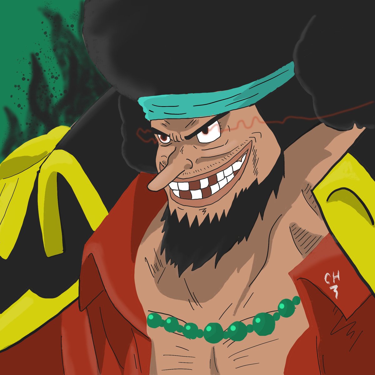 soychard's tweet photo. Zehahaha!! ⚫️ Dibujo del hdp que duerme menos que un recién ingresado a la cárcel 😧

#ONEPIECE #Onepiecefanart #marshaldteach https://t.co/Fg0ZPW0NPe