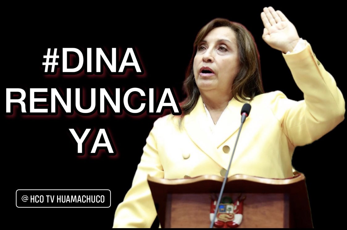 #DinaRenunciaYa