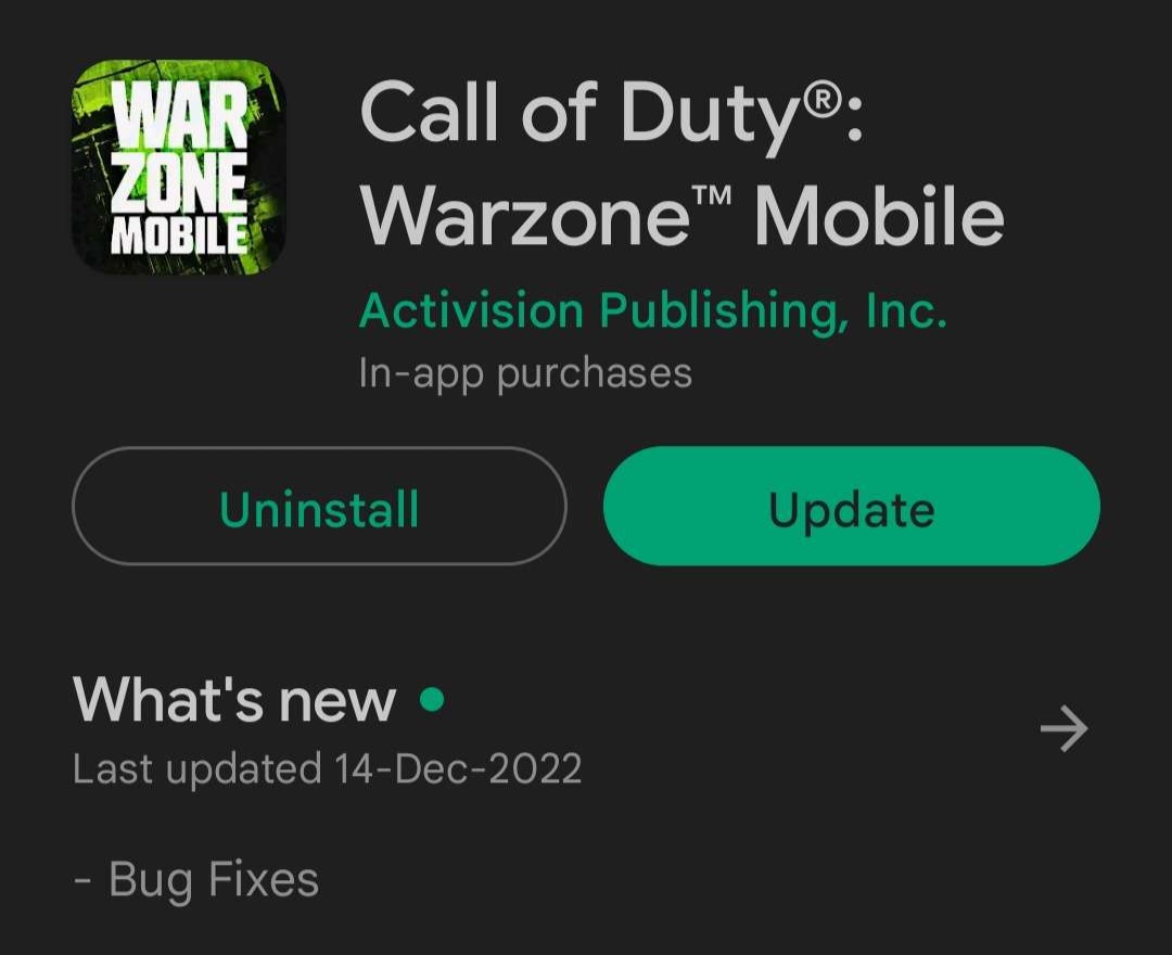 Warzone Mobile News on X: Call of Duty®: Warzone™ Mobile limited alpha is  finally closed & it asks to update the app from App Store. 👀   / X