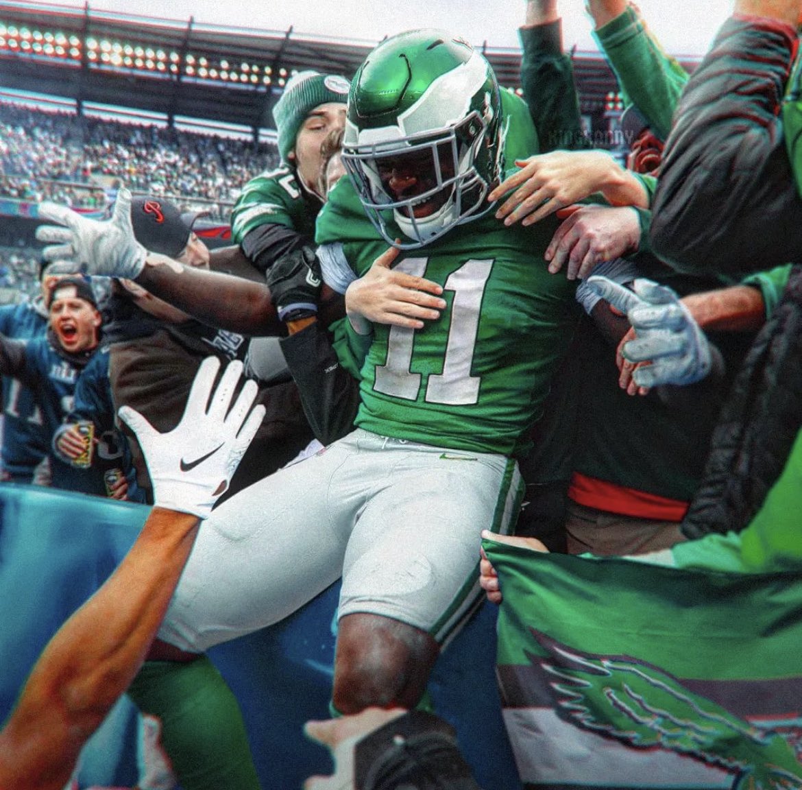 PHLEaglesNation's tweet photo. Friendly Reminder: The best uniforms in sports are back next year. #Eagles 🦅 https://t.co/ytg7tRWxx0