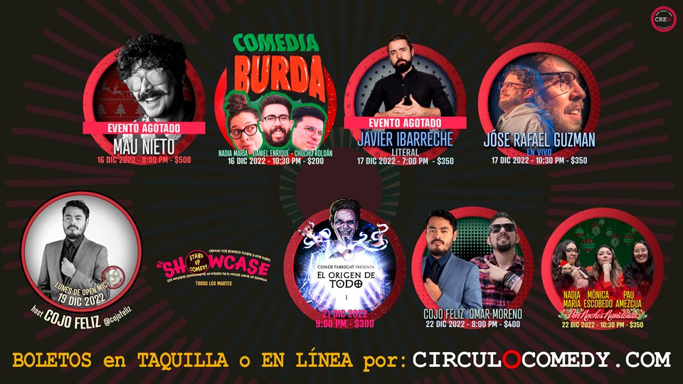 ciento39's tweet image. circulocomedy.com