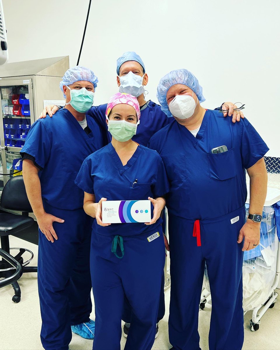 Implementing new technology pushes you past your comfort zone and THAT is where progress happens for yourself and for the patient. Excited to have been the first ophthalmologist in the area to try the new iStent Infinite to treat our refractory glaucoma patients. #migs #glaucoma