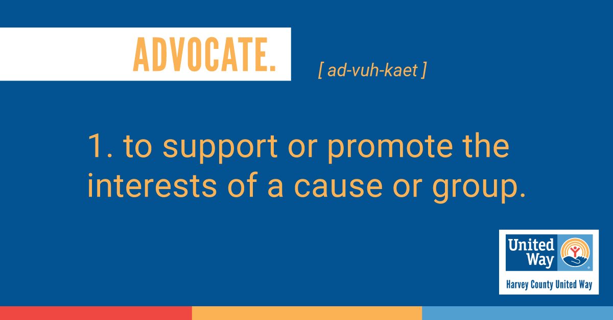 Advocating is something one does everyday. Everyday, you speak up for yourself and others, advocating for your value. Advocating, speaking up, is one of the ways that a problem is actually seen for the first time by people