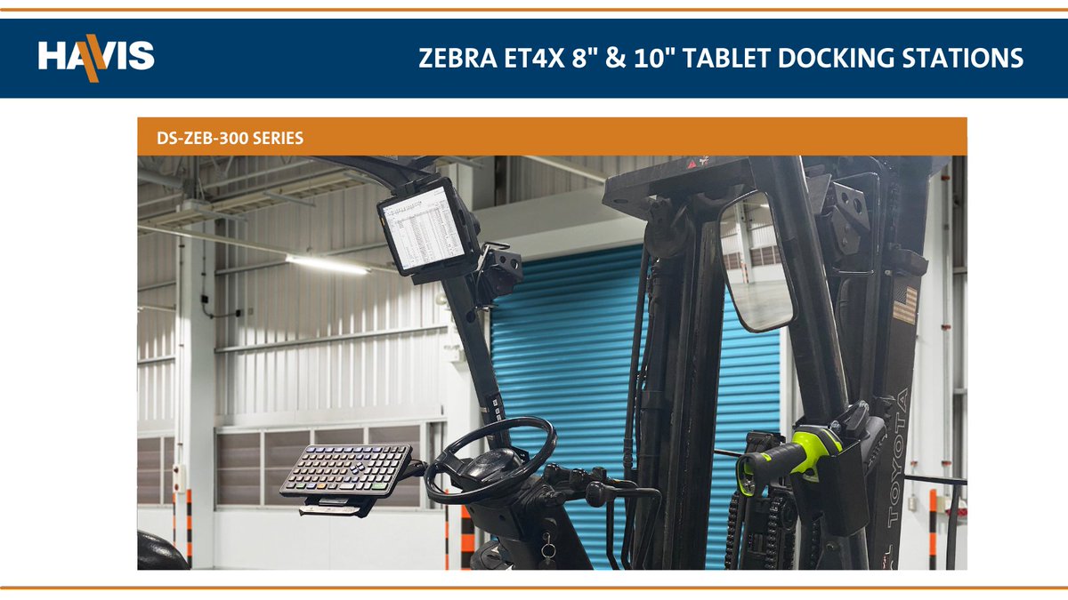 havisinc's tweet photo. The Havis DS-ZEB-300 Series of Docking Stations for @ZebraTechnology ET4X 8" &amp; 10" tablets offer the utmost safety, reliability, &amp; security. This adjustable design supports both the 8" and 10" sizes. 

#HavisEquipped #HavisRugged #havismusthaves #havissolutions #zebratechnology https://t.co/SvPVjje6AJ