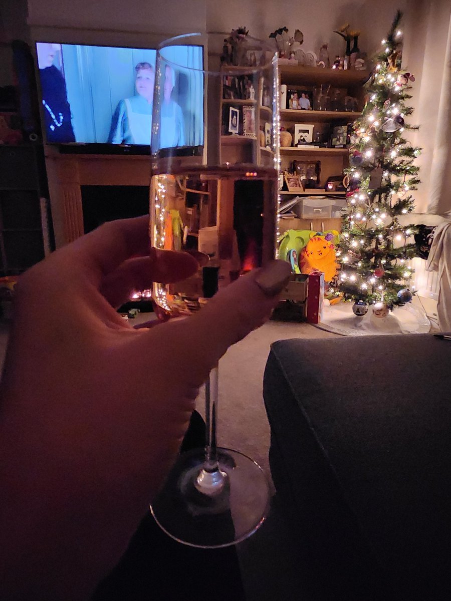 Fire on, tree up, prosecco flowing. Looking forward to a family Christmas before hubby's 6 month deployment begins in January #teacher #militarywife