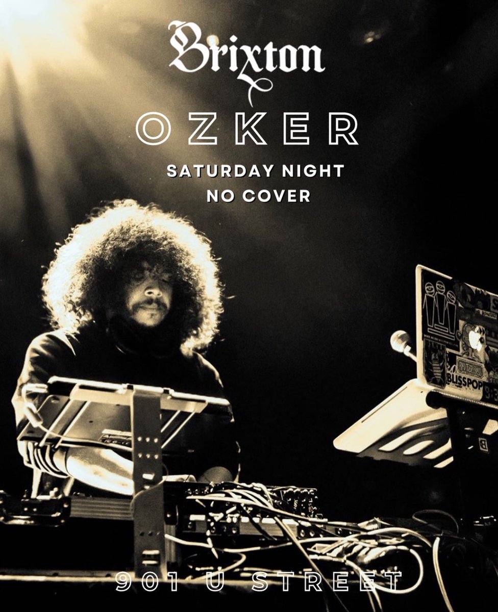 Tomorrow night! <a href="/OzkerDC/">OzkerDC</a> returns to the lounge with great music all night.
Never any cover. Step thru. 
#ShawDC #UStreetDC