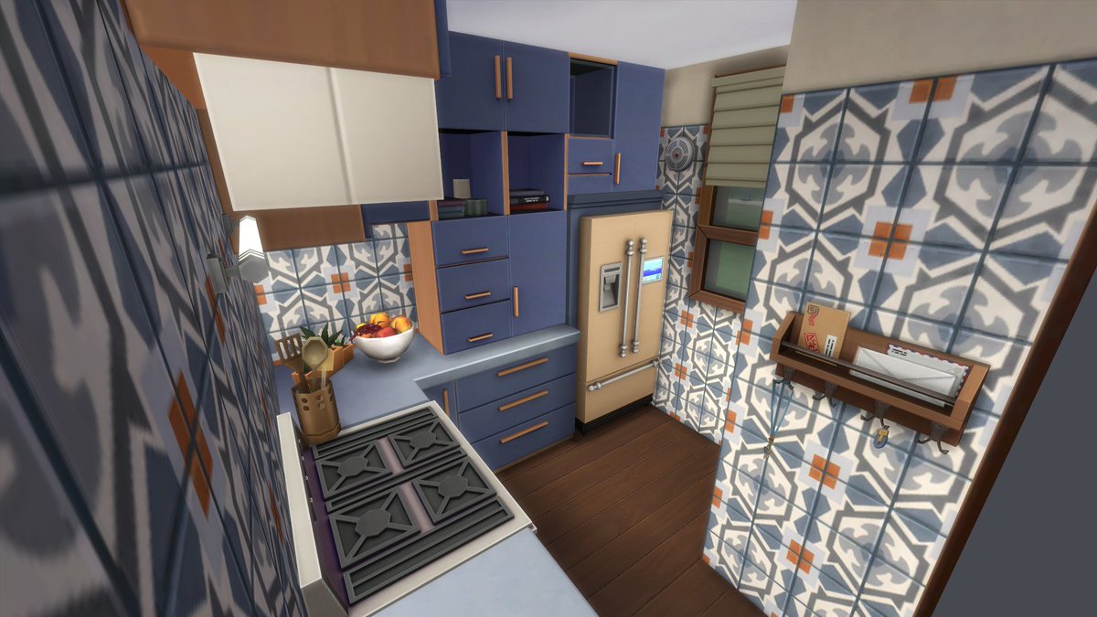 simpunzel's tweet photo. Tiny Kitchen; Day 3 of @sims4ideas #decbuild22. Check it on the gallery! 
I am doing the rooms prior to the 16th in a random order :) 
#showusyourbuild #sims4build #simsbuilder #sims4 https://t.co/6ewlfViEuz