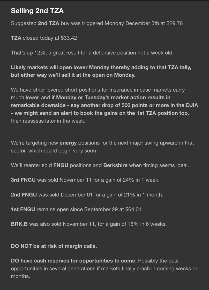 Dowdirection's tweet photo. Sent last Friday to subscribers - https://t.co/2vBvOrRkaY

Safe link, no download or sign-up required. 
Excerpts below

#WinningPerformance  Consistently, bull or bear.

$BRK.B $TZA $FNGU https://t.co/pHGpi85Wg7
