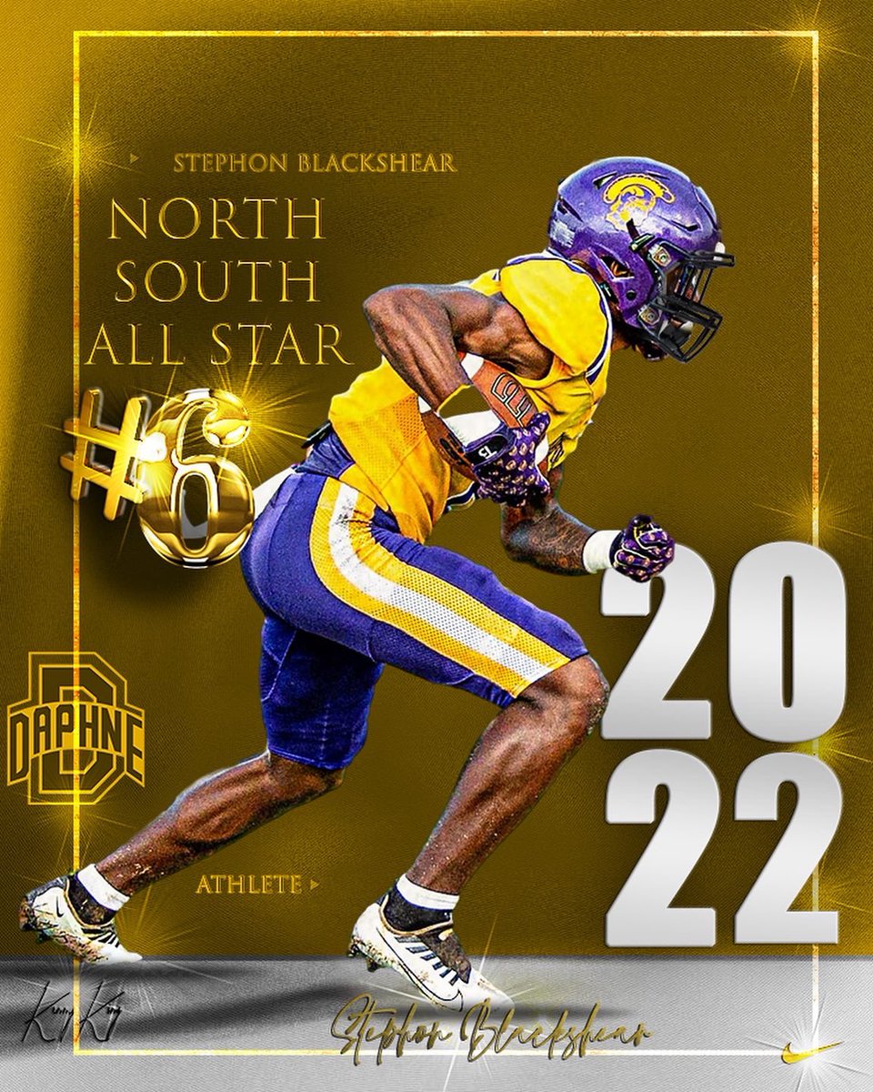 GAME CHANGER. ➡️ 2022 NORTH SOUTH ALL STAR⚔️💥…Mr. Stephon Blackshear‼️
Come 👀 for yourself TONIGHT‼️
📍Hancock Whitney Stadium
⌚️: 6:00pm
🎫: GoFan (gofan.co/app/events/713…)
#congrats #proud #showemsteph💪
