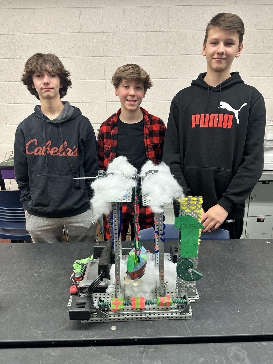 NoRoSTEM's tweet photo. We just wrapped up our STEM showcase with a Winter Ride/Attraction project. 

Here are 7th periods designs as well as the class winners:
Best Ride: “the Grinch” by Josh, Bohdan &amp; Jack
Best Design: “Best Basketball Club” by Austin, Enzo and Jillian https://t.co/yWoDO1fqJt