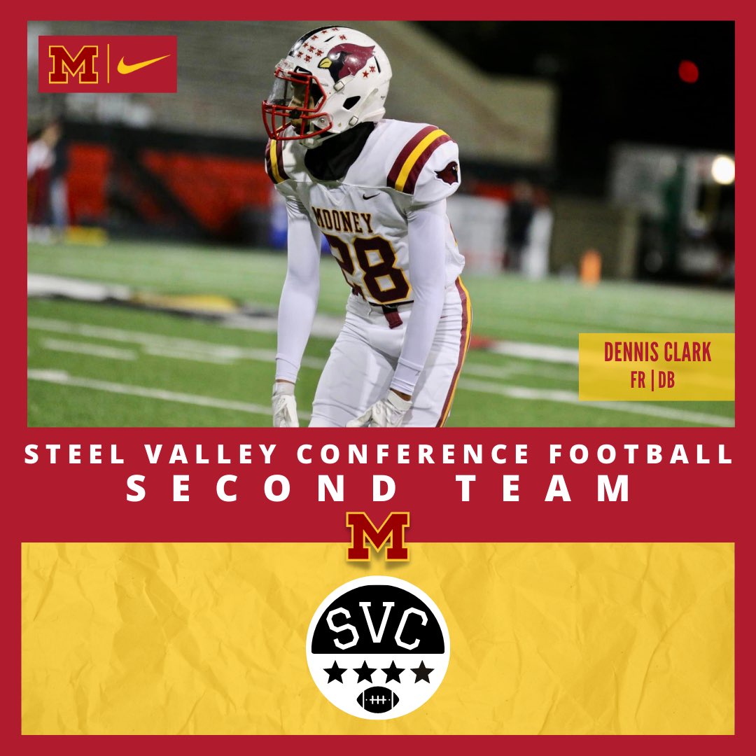 football_mooney's tweet photo. SECOND TEAM ALL STEEL VALLEY … FIRST-TEAMERS ARE UP NEXT! #MooneyFootball #MooneyFamily 
@Roberthardyy @JeffreyTBrenner @WillDes09 and Dennis Clark, congratulations! https://t.co/xjVHXWDn1a