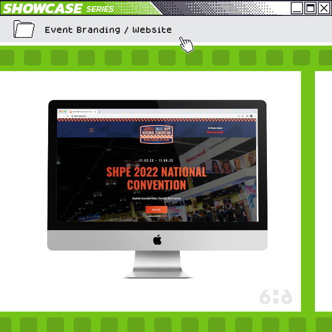 sixhalfdozen's tweet photo. Time for another #6HDShowcase, featuring #eventbranding for @SHPE, who works to foster Hispanic leadership in STEM. Our team created a multichannel event experience that included print, web, digital, and video components.

#shpe2022 #HispanicsinSTEM #creativestudio #videopromo https://t.co/hGG5RtJGpz