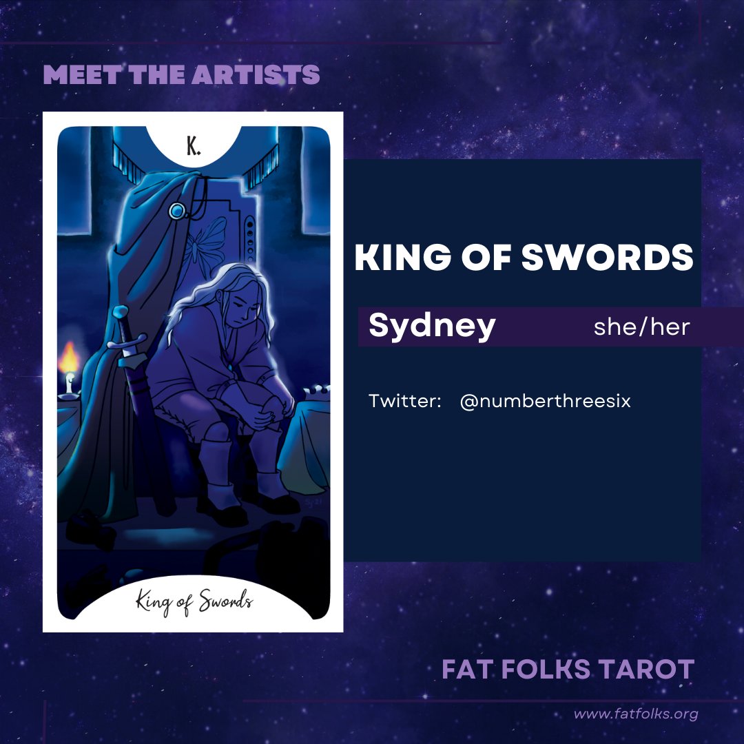 FatFolksTarot's tweet photo. 🦋⚔️👑King of Swords by @numberthreesix👑⚔️🦋 https://t.co/5tyBHIFKzF