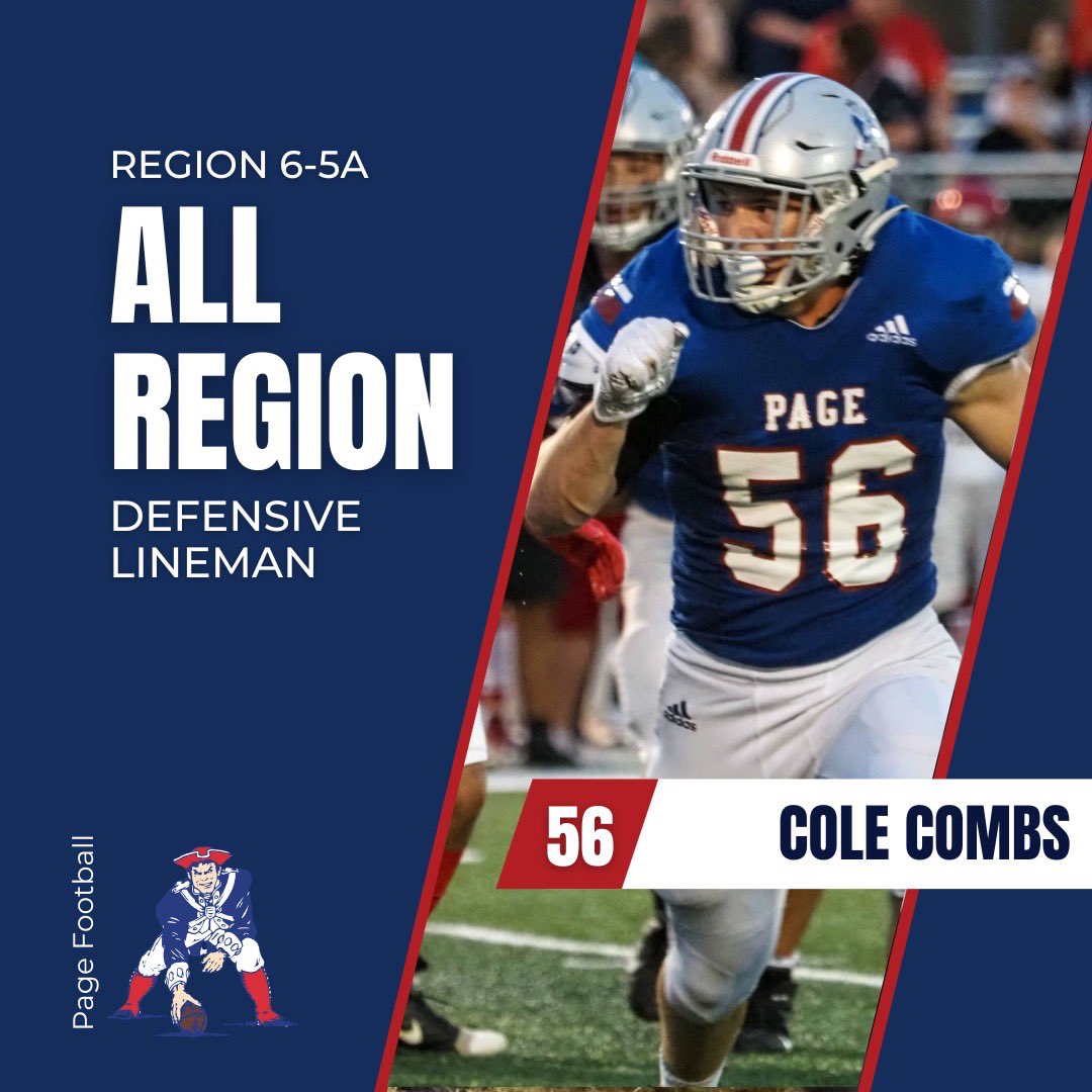 Honored to be named All Region 6-5A <a href="/wcsPHScr/">Charles Rathbone</a> <a href="/pagefootball/">Page Patriots Football</a>