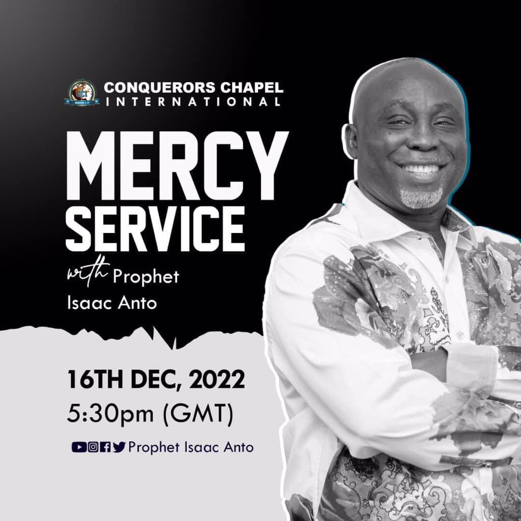 Prophet_Anto's tweet photo. Friday Mercy Service with Prophet Isaac Anto. https://t.co/D9JkhoTc0x