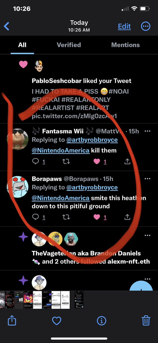 artbyrobbroyce's tweet photo. Two pussy ass haters @Borapaws @MattValente_Wii ππ½ππ½ππ½ ππ #sellnfts #nftbuyers #buynfts #nftcreator #nftartist #nftsales #nftgraphicdesigner #nftcommunity #nfts #nftart #gifart #creativegifs #classicgameboy #soldnfts https://t.co/CJRdzrKYOM