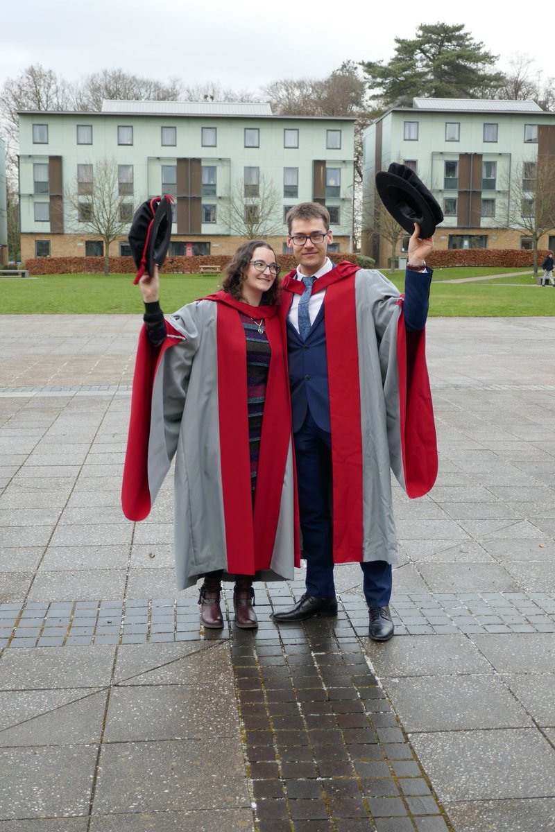 CG_Armstrong's tweet photo. Congratulations to my fantastic wife Sapphire on her PhD graduation! I'm so proud of all her hard work getting to this day. Also a pleasure to visit Lancaster University and walk around in my robes again 🎓 This time we went to the Ashton Memorial for photos with snowy weather ❄️ https://t.co/xc4dLGO76I