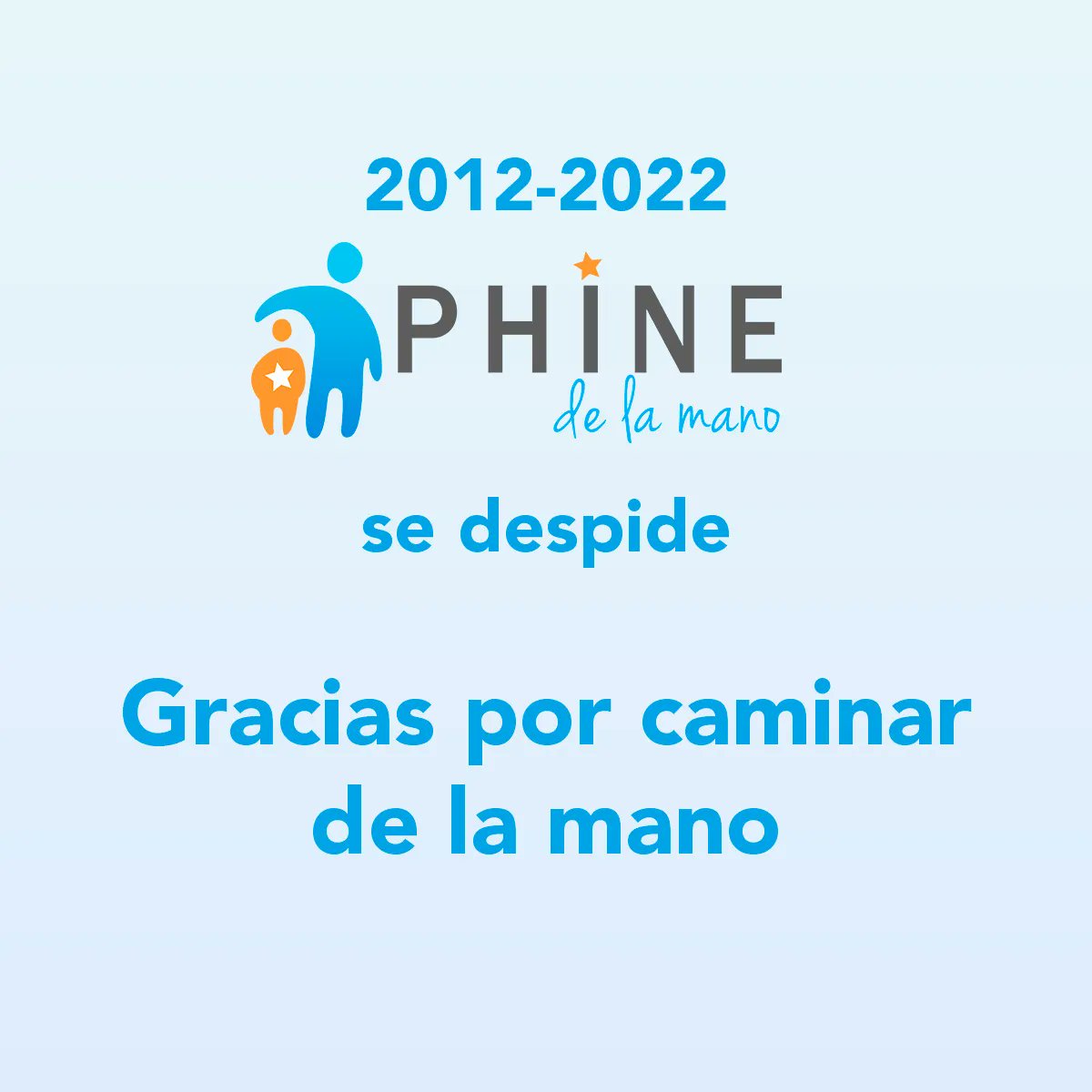 PHINE se despide…
Gracias por caminar de la mano
#SomosPhine