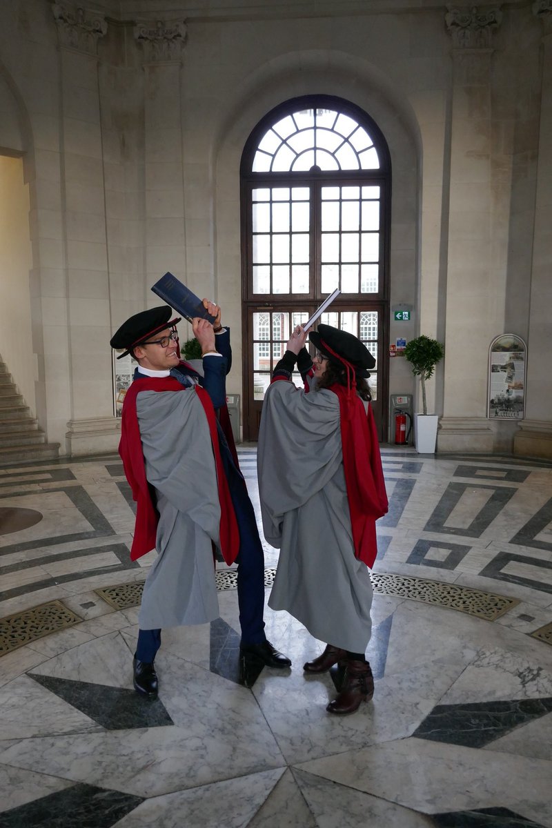 CG_Armstrong's tweet photo. Congratulations to my fantastic wife Sapphire on her PhD graduation! I'm so proud of all her hard work getting to this day. Also a pleasure to visit Lancaster University and walk around in my robes again 🎓 This time we went to the Ashton Memorial for photos with snowy weather ❄️ https://t.co/xc4dLGO76I