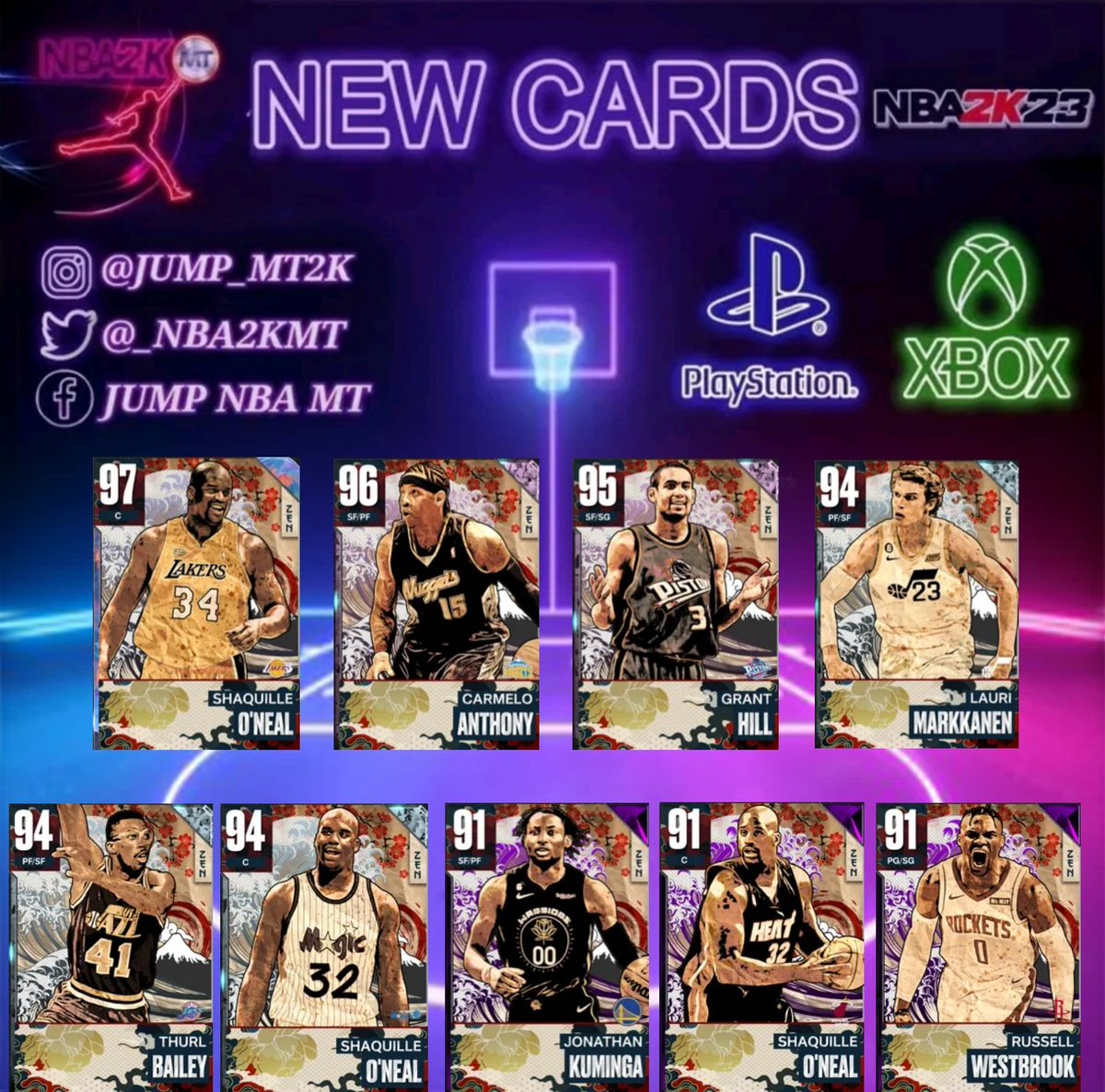 NEW CARDS🚨: ZEN PACK
#nba2k23 #nbalockercodes #nba2kmyteam #nbacommunityassist #nba2kcommunity #nba2kmyteam #nba    #nbanews  #nba2k #nba2kleague
#nba2kseason3
#manuginobili
#lebronjames #michaeljordan #nba2kday
#kobebryant #shaquilleoneal #carmeloanthony #granthill
#zenpack