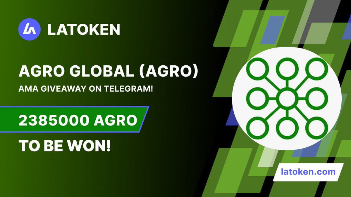 Agro Global (AGRO) - Telegram AMA with LATOKEN - Cryptocurrency Calendar
