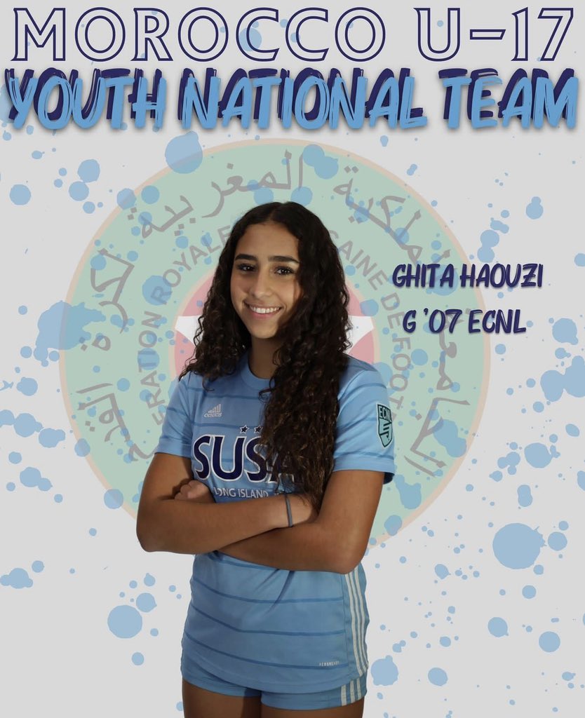 I’m exited to announce that I will be training with the Moroccan U17 Women’s Youth National team. I am very grateful for this opportunity and I want to thank my family and coaches!