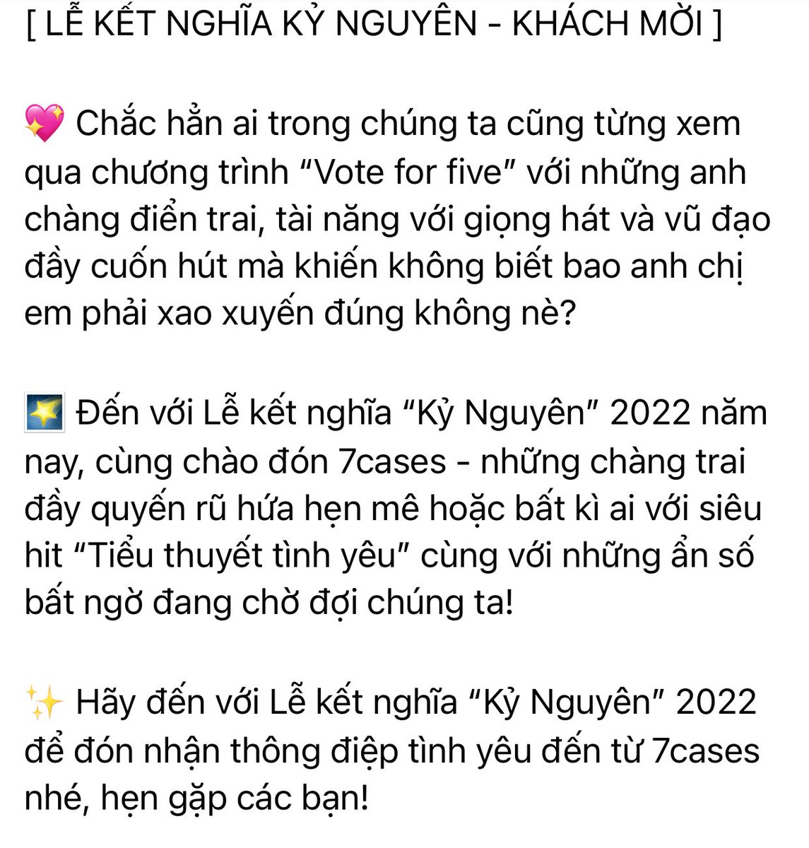 BToYangTD's tweet photo. 7cases sẽ xuất hiện tại Lễ kết nghĩa “Kỷ Nguyên” 2022🔥

#PhanKhanhDuong #YangTD #Vote45 https://t.co/9bJr11LIR3