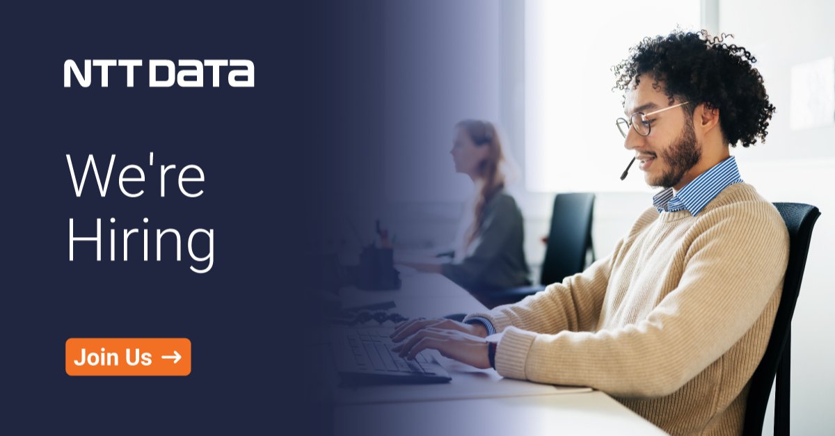 AdamSP82's tweet photo. Come join our German IT Service Desk in Romania

#hiring #jobopportunity #NTTDATAcareer #NTTDATAjobs #germanspeakers #germanspeaking #servicedesk #workatNTTDATA #servicedeskanalysts #helpdesk #ITHelpdesk https://t.co/yGrPmWiKCf