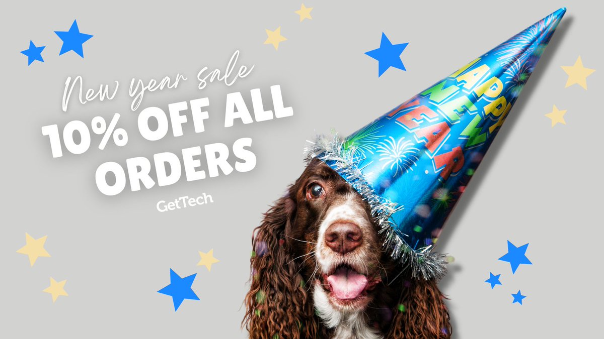 GetTechcom's tweet photo. 🥳 New Year Sale Now On! 

Going into the new year with 10% off all orders - are you celebrating 2023 with a new phone? Use code GIMME10 at checkout.

Shop here: https://t.co/OsANJqeSZy

#RefurbishedTech #GetTech #Ireland #LoveGetTech https://t.co/emaDyzxbcn