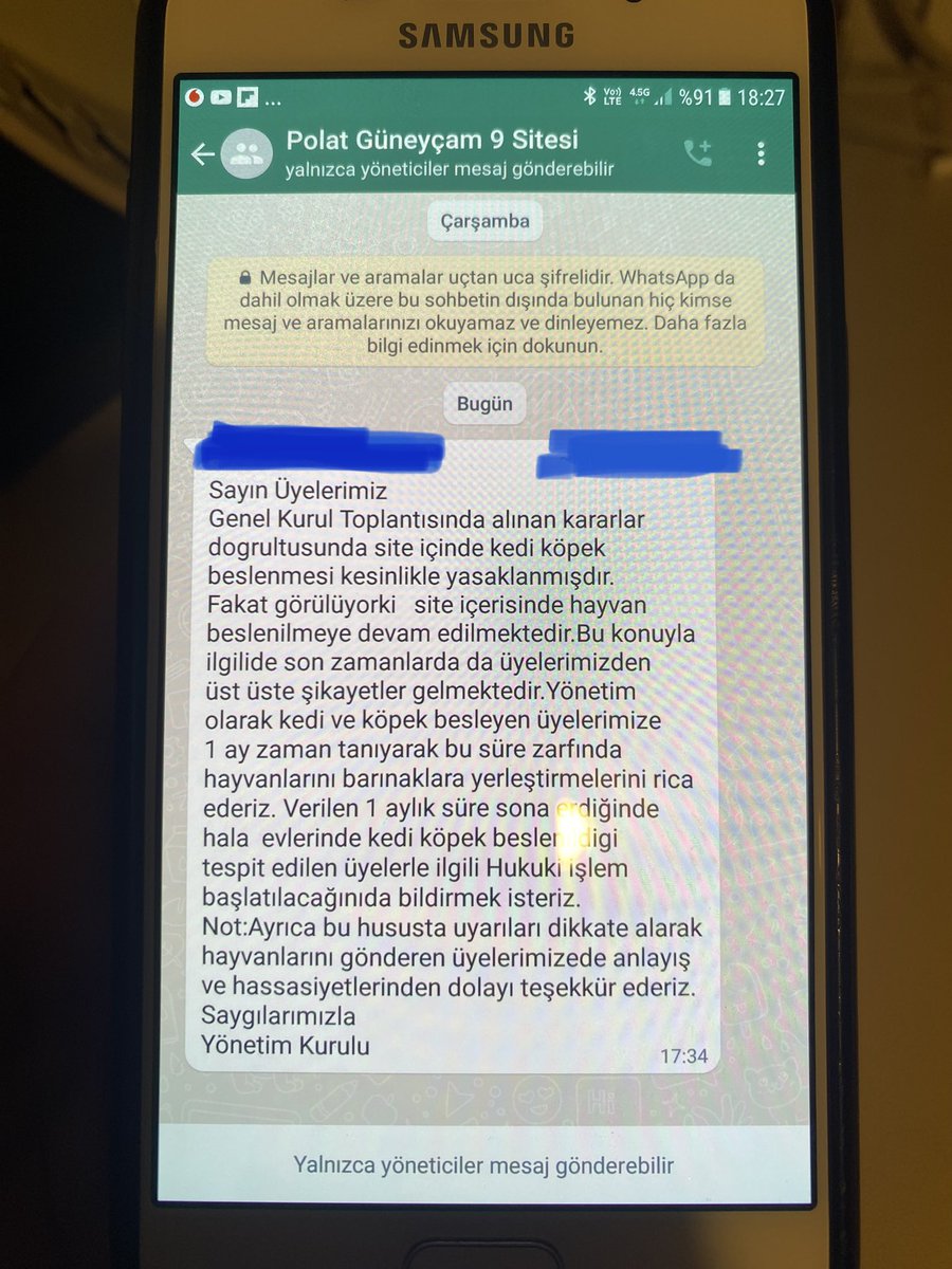 Ataşehir’de Polat Güneyçam 9 sitesi yönetim kurulundan gelen mesaj… akıl sağlığımızı bu ülkede korumak mümkün değil. #hayvanhakları #hayvanhakkiihlali #konutdokunulmazligi #haytap #hayvanasiddetsuctur <a href="/YoncaEvcimik/">Yonca Evcimik</a> <a href="/cenkerenonline/">Cenk Eren</a> <a href="/omurgedik/">Ömür Gedik</a> <a href="/HaytapOfficial/">Semtiemt</a> <a href="/nesliko/">Neslihan</a>