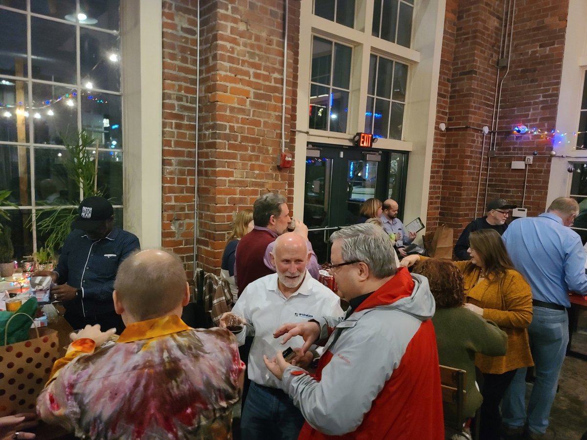 Arkinetics_Inc's tweet photo. Merry Merry! Last night was Arkinetics' company holiday party, and what better place to have it than the recently renovated (by yours truly) Terrestrial Brewing Company. The atmosphere was festive and the food was amazing! We had so much fun in the midst of a very busy season. https://t.co/xeapPpwUMc
