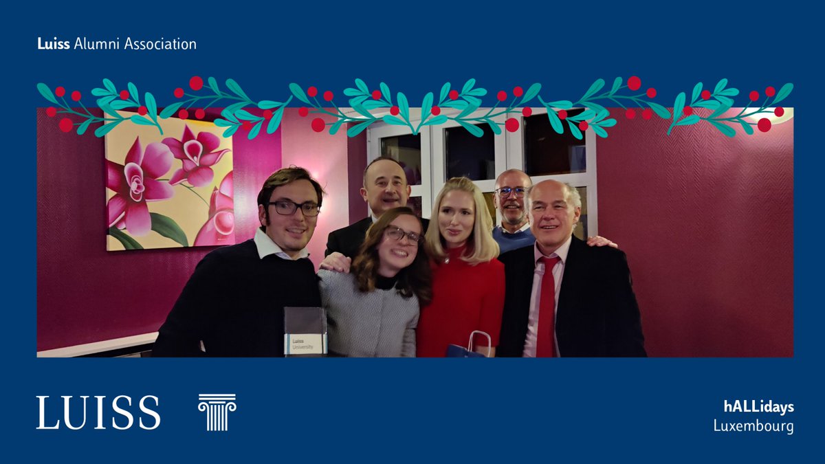laureatiluiss's tweet photo. With the #Chapter Luxembourg's Christmas card, the #hALLidays aperitif cycle ends! Thanks to all the participants ✨🎄 https://t.co/EaZVTs5O7a