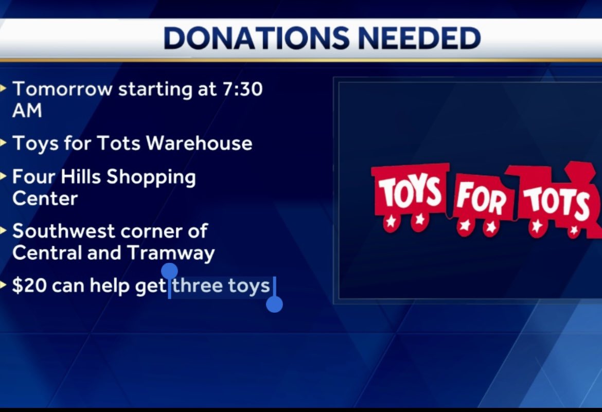 🎄 If you get a few minutes today here’s a simple way to make a huge difference in the life of a #NewMexico child this holiday season - ❤️ #toysfortots