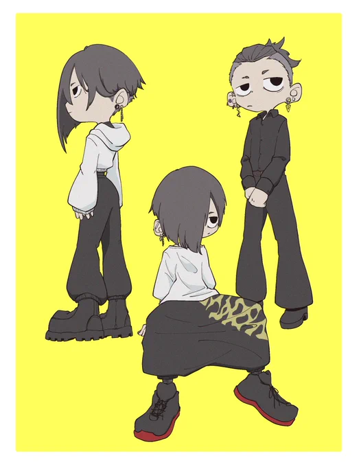 最近の格好〜〜〜モノクロ服しか持っとらんのかおぬしは 