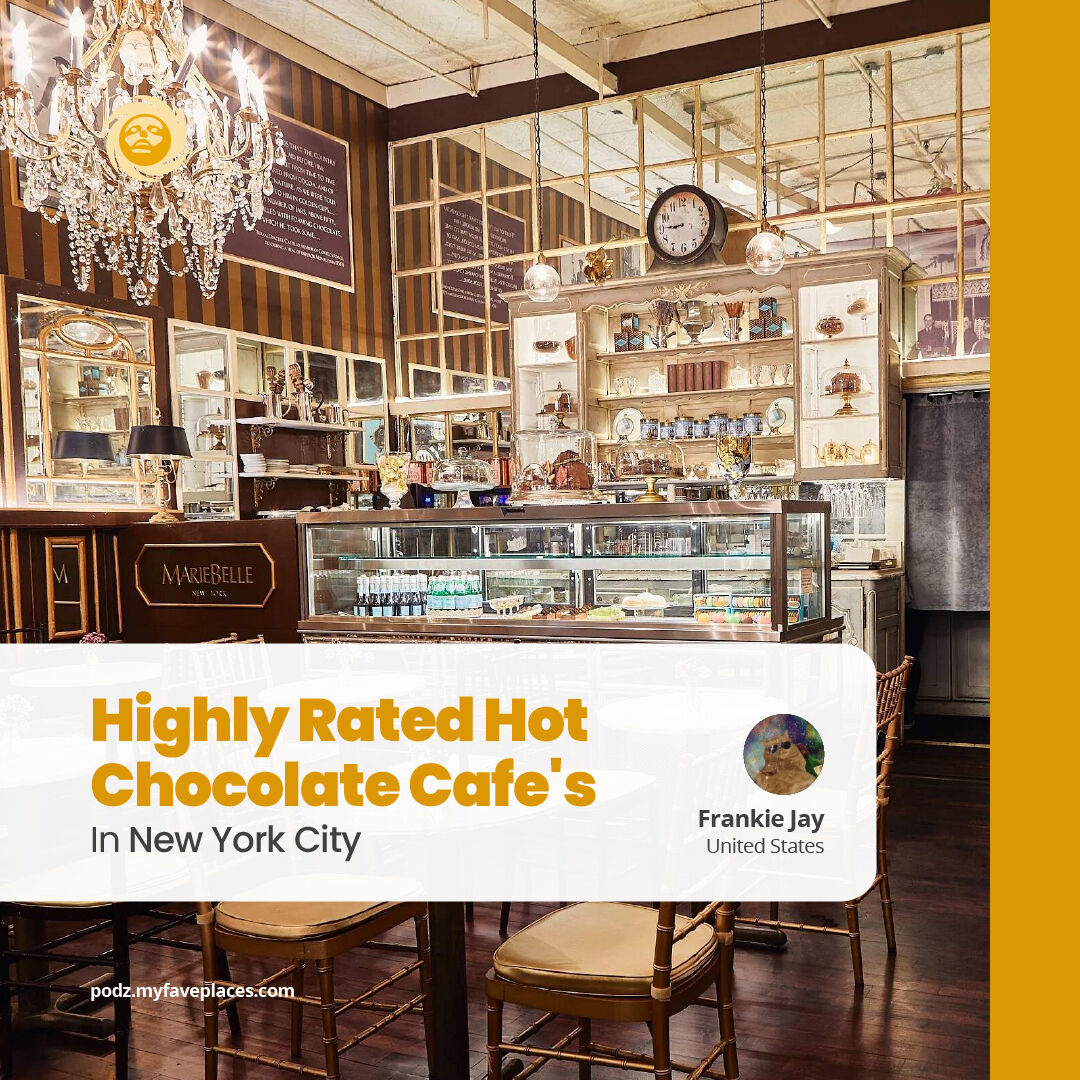 MyFavePlaces's tweet photo. If you're a chocolate lover looking for a tasty treat, you're in luck, come with us and check out Frankie's best Hot Chocolate Cafés in NYC!
https://t.co/g8TlR3GV41

@thefrankiejay

#podz #myfaveplaces #cafe #coffee #hot #chocolate #hotchocolate #beverage #hotbeverage #bar #nyc https://t.co/WNPhCM5jQv