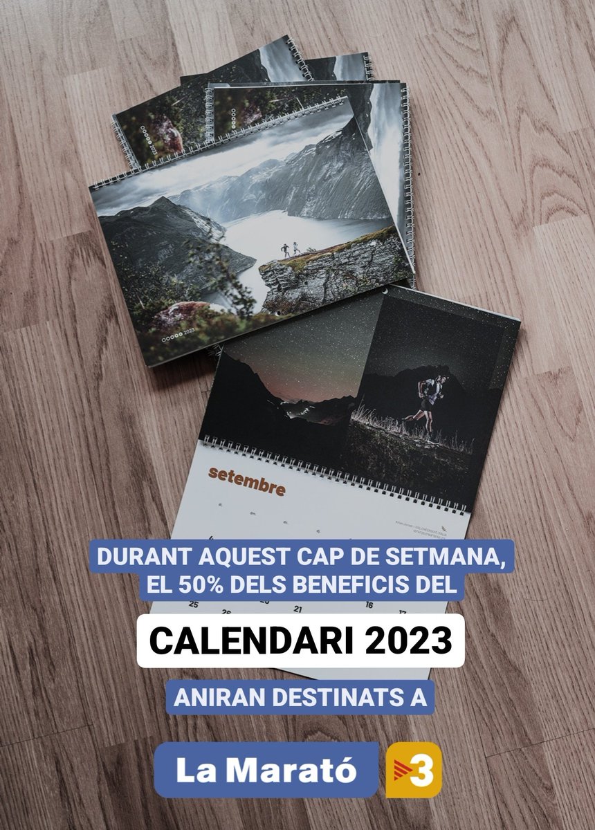 jsaragossa's tweet photo. El que fem aquest cap de setmana amb el Calendari mereix el teu RT! 🤪

Dels 16€ que costa:
- 5€ destinats a @La_Marato
- 1€ es destina a reforestació col·lectiva
- 3,22€ costos de sobre i enviament
- 2,78€ impostos

i els 4€ restants són per nosaltres ❤️ els creadors! https://t.co/zm42Yq9anw