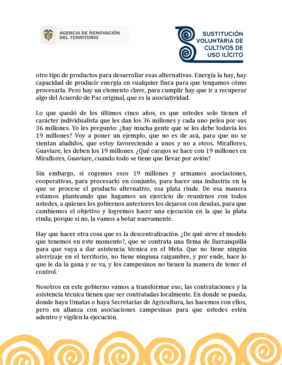 Dirección Sustitución de Cultivos de Uso Ilícito tweet media