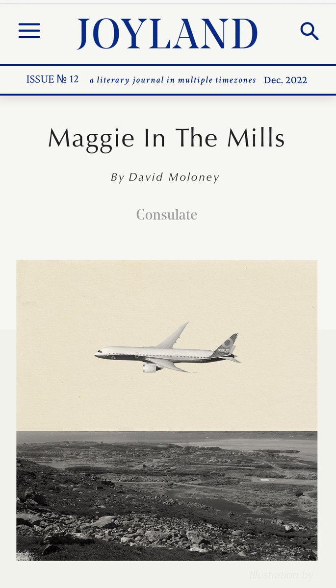 I had a story come out in <a href="/JoylandMagazine/">Joyland</a> in November. It’s about a recluse poet and sisters. 

joylandmagazine.com/fiction/maggie…