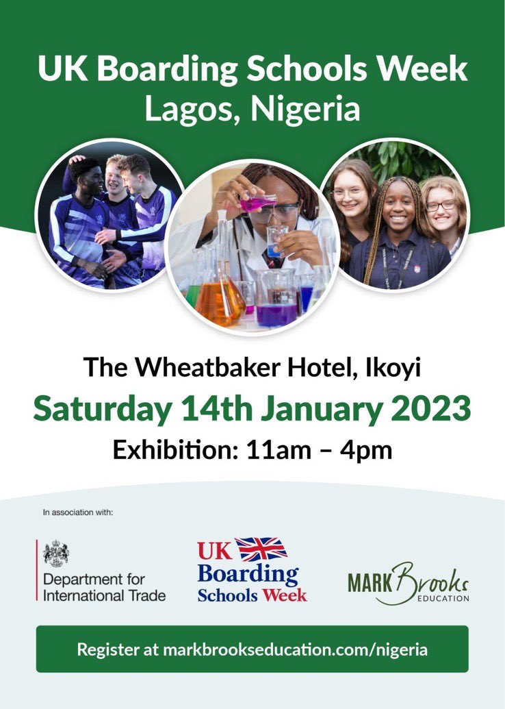 We are looking forward to meeting prospective families during the UK Boarding Schools Week exhibition in Nigeria next month. Haberdashers’ Monmouth Schools will be at The Wheatbaker Hotel in Ikoyi, Lagos, on Saturday 14th January 2023 between 11am and 4pm. #Ikoyi #Lagos #Nigeria