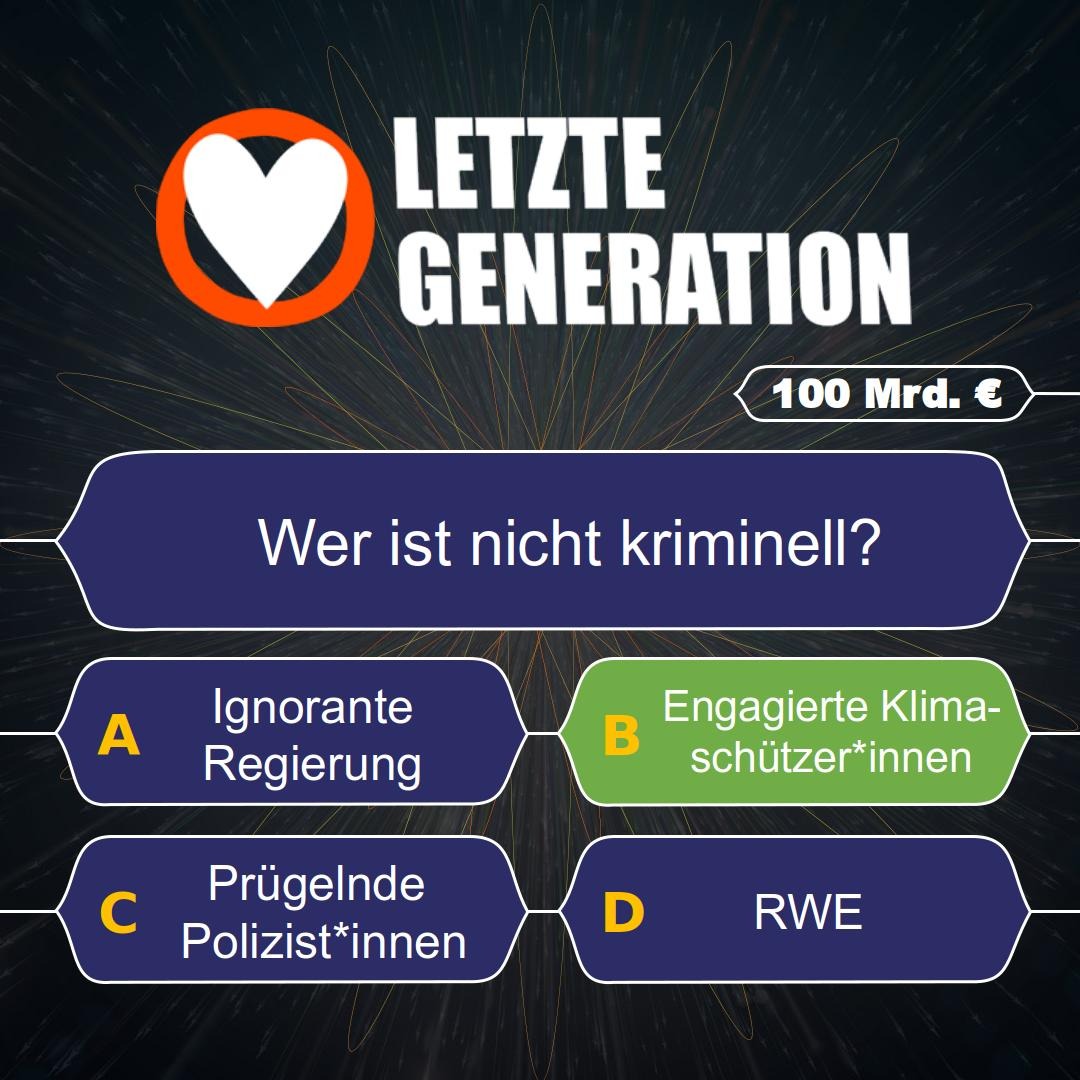 EG_Berlin's tweet photo. Wir zeigen uns ganz klar solidarisch mit der #LetzteGeneration! #Kimaschützen ist kein Verbrechen! #abolishcapitalism #abolishthepolice #rafdp https://t.co/FOKp5N7YrK